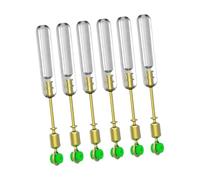 B Baosity Lot de 6 Adaptateurs pour Flotteurs de Pêche, Supports de Flotteurs Pivotants en Silicone et Cuivre, Réutilisables, Empêchent La Ligne de Se Bloquer, 23.5 mm