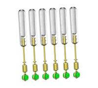 B Baosity Lot de 6 Adaptateurs pour Flotteurs de Pêche, Supports de Flotteurs Pivotants en Silicone et Cuivre, Réutilisables, Empêchent La Ligne de Se Bloquer, 27.5 mm