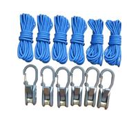 B Baosity Lot de 6 Cordes avec Tendeur à Rouleau, Robustes, pour Haubans de Bateau et Camping.