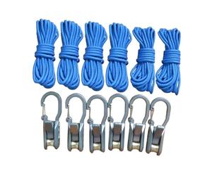 B Baosity Lot de 6 Cordes avec Tendeur à Rouleau, Robustes, pour Haubans de Bateau et Camping.