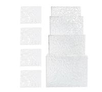 B Baosity Lot de 8 Boîtes Cubiques Transparentes en Acrylique avec Fond Creux, Idéales pour Présenter Desserts et Cupcakes dans Un Buffet.
