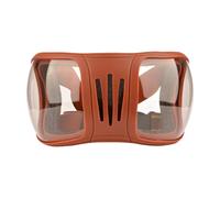 B Baosity Lunettes de Course pour Chevaux, Lunettes D'équitation avec Sangle Réglable, Protection Oculaire Multifonctionnelle pour Chevaux Lors de Randonnée, Marron et Clair
