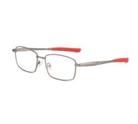 B Baosity Lunettes Vue Sport Homme avec Structure Métallique Fine et Finition Peinte au Four pour Conduite Professionnelle et Loisirs Plein Air, Array, Argenté Avec Silicone Rouge