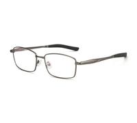 B Baosity Lunettes Vue Sport Homme avec Structure Métallique Fine et Finition Peinte au Four pour Conduite Professionnelle et Loisirs Plein Air, Array, Gris Avec Silicone Noir