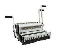 B Baosity Machine de Reliure à Fil pour Documents Reliure Poinçonneuse Reliure à Double Levier Structure Réglable Construction Métallique Formats 2 1 et 3 1