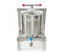 B Baosity Machine d'Extraction Presse à Miel à Vis Verticale Extracteur Inox avec Couvercle Poignées Latérales et Sortie Convient à Ruchers Apicole Alimentaire, Array, Bleu