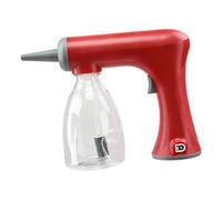 B Baosity Machine Moussante Permanente Cheveux Appareil à Bulles Électrique Outil Mousseur Coiffure Pro Fonction Vapeur Portable Convient Barbiers, Rouge