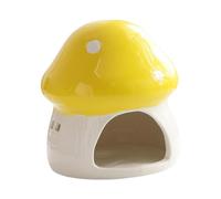 B Baosity Maison en Céramique pour Hamster, Cachette Extérieure pour Cochon d'Inde, Abri pour Rats, Hamster Nain et Autres Petits Animaux. Accessoires pour, Jaune