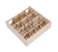 B Baosity Maison Tunnel pour Hamster Nain, Jouet Labyrinthe en Bois, Plateforme d'exercice à Plusieurs Compartiments, Cachette avec Couvercle Amovible
