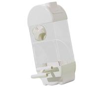 B Baosity Mangeoire Automatique pour Oiseaux, Distributeur de Nourriture Anti-Fuite, Station d'alimentation Suspendue pour Perroquets, Inséparables et Perru, Blanc