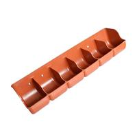 B Baosity Mangeoire pour Porcelets, Plateau d'alimentation, 6 Compartiments, Distributeur, pour L'alimentation des Animaux, Rouge Marron
