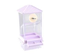 B Baosity Mangeoire Suspendue et Anti-éclaboussures pour Perroquets et Perruches Ondulées. Accessoires pour Cage, Violet