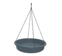 B Baosity Mangeoire Suspendue pour Oiseaux, Bain d'oiseaux Stable et Résistant Aux Intempéries avec Chaîne et Crochet en Métal pour Arbre, Jardin Extérieur,