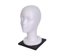 B Baosity Mannequin Tête Femme en Mousse Présentoir Perruques Support Accessoires Coiffure Stand Lunettes Bijoux Chapeaux Stabilité Renforcée Adaptée Salon, Femelle