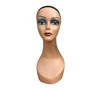 B Baosity Mannequin Tête Femme Support pour Perruques Modèle Exposition Maquillage Porte Chapeaux Bijoux Convient pour Salon Boutique Maison Hauteur, vert foncé