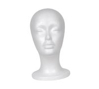 B Baosity Mannequin Tête Modèle Support Mousse pour Perruques Présentoir Chapeaux Socle Multifonction Structure Légère et Stable Adapté Aux Magasins de Vêtement, Style B