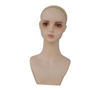 B Baosity Mannequin Tête Présentoir à Perruque Support de Chapeau Buste Maquillage en PVC Léger Stable Convient pour Salon Professionnel Boutique Photographie, Style F
