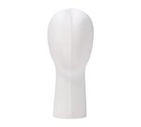 B Baosity Mannequin Tête Support Chapeau Présentoir Casquette Porte-accessoires Modèle Velours pour Coiffeuses Salons de Coiffure Vitrines Décoration Maison, beige