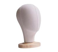 B Baosity Mannequin Tête Support de Perruque Présentoir à Perruque Modèle de Tête Maniquin Support Chapeau Rangement Détachable En Tissu et Fer Adapté à La Prés, Broches non insérables