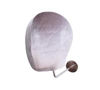B Baosity Mannequin Tête Support Rangement Chapeaux Perruques Porte-casquettes Fonction Murale Matériau Robuste Léger Surface Lisse Adapté Salon Maison Déplace, Crochet D'argent