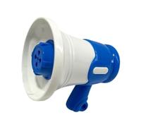 B Baosity Mégaphone Jouet Enfant Mini Portable Haut-Parleur avec Fonction Enregistrement Chaîne Amovible Convient pour Animation Jouets Cadeau 7cmx6, Bleu