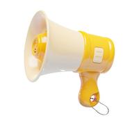 B Baosity Mini Mégaphone avec Reproduction Sonore, Amplificateur Portable à Main avec Chaîne, En Polypropylène, Idéal pour Les Foires et Festivals, Jaune