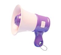 B Baosity Mini Mégaphone avec Reproduction Sonore, Amplificateur Portable à Main avec Chaîne, En Polypropylène, Idéal pour Les Foires et Festivals, Violet