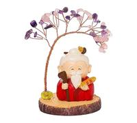 B Baosity Mini Statuette de Bouddha avec de L'argent, Figurine Miniature, Souvenir, Cadeau, Centre de Table, Décoration Feng Shui pour Voiture, Fête, étagèr, Style F