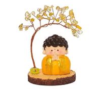 B Baosity Mini Statuette de Bouddha avec de L'argent, Figurine Miniature, Souvenir, Cadeau, Centre de Table, Décoration Feng Shui pour Voiture, Fête, étagèr, Style C