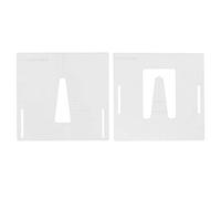 B Baosity Modèle De Routage D'articulation De Nuque Acrylique Acoustique Clair De 2pcs Faisant La Guitare Faisant Le Moule