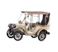 B Baosity Modèle Réduit de Voiture Classique, Sculpture de Voiture Classique, Statue Décorative, Objet de Décoration Rétro pour Festival, Ornement en Métal de C, Blanc