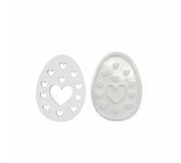 B Baosity Moule de Pâques en Silicone Moule Gabarit Matrice Forme pour Lampe Œuf Créative avec Motifs Ajourés Festifs Silicone Flexible et Résistant Projet Diy, Panneau D Œufs 4