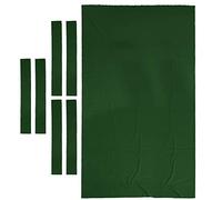 B Baosity Nappe Tissu de Table de Billard de 9ft en Nylon + Laine avec 6pcs Bande de Feutre - Vert, comme Décrit