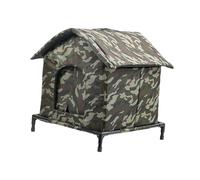 B Baosity Niche surélevée pour Chats D'extérieur, Résistante Aux Intempéries et Chaude pour Les Chats Errants en Hiver, Idéale pour Une Terrasse, Un Jardin, XL