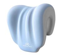 B Baosity Oreiller de en Mousse à Mémoire de Forme, Oreiller Cervical, Soutien Lombaire, Dossier de Chaise, Coussin Amovible, Convient pour Bureau, Bleu