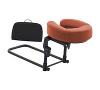 B Baosity Oreiller Facial Matelas Massage Kit Repose-tête Multifonction Réglable En Hauteur et Angle Soutien Ergonomique Mousse Mémoire Utilisable pour C, Rouge Marron