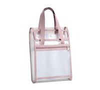 B Baosity Organisateur de Documents Dossier Expansible Vertical Porte-documents Portable avec 13 Compartiments en PVC Adapté au Bureau Étudiant Domicile, Rose