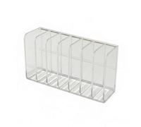 B Baosity Organisateur de Maquillage Plateau Compartiments Support de Rangement Distributeur Tube Structure en Acrylique Transparent Adapté à la Chambre Plans, Transparent, Grand