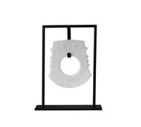 B Baosity Ornement En Résine Socle Métallique | Plaque Décorative sur Pied, Intemporel, pr angle Lecture, Entrée, 20x9x25.3cm