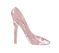 B Baosity Ornements en Forme de Chaussures Transparentes, Escarpins de Princesse à Hauts, Porte-Bonbons, Décoration Intérieure, Pantoufles Décoratives Po, Rose
