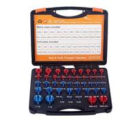 B Baosity Outil de Vérification de Filetage pour écrous et Boulons (44 Pièces), Compact et Pratique. Identifiant de Boulons et D'écrous.