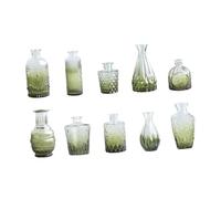 B Baosity Pack de 10 Vases En Verre pour Arrangements Floraux, éléments Décoratifs pour Mariage, Vert