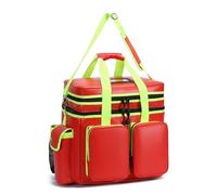 B Baosity Pack d'urgence Imperméable Sac à Dos Ambulancier Sac Médical Trousse Secours Organiseur Poches Frontales Ouverture Large Transport Résistant Matière, Array, Rouge