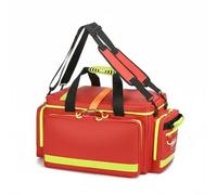 B Baosity Pack d'urgence Imperméable Sac de Premiers Secours Trousse Médicale Sac à Dos Valise de Secours Sangles Élastiques Poches Intérieures Organisation, Array, Rouge