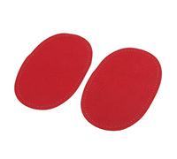 B Baosity Paire de Patchs à Repasser, Ovale Patch en Tissu Réparation Couture Coude Artificiel Thin Patchs Coudiere - Rouge