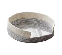 B Baosity Panier-lit Tissé pour Chat, Résistant à l'usure, Lit pour Chatons de Petite, Moyenne et Grande Taille, Accessoires pour Chats D'i, Vert Blanc