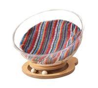 B Baosity Panier pour Chat en Forme de Capsule Spatiale - Accessoires pour Animaux de Compagnie - Transparent - Facile à Nettoyer - Robuste et, Base de