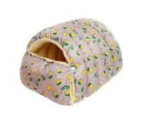 B Baosity Panier pour Chats D'intérieur, Niche Fermée, Sac de Couchage Doux et Confortable, Nid pour Chat, Grotte pour Chiens, Chats et Chiots, Accessoires, Lemon L