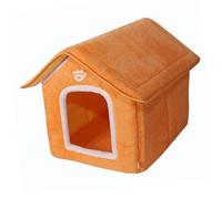 B Baosity Panier pour Chien et Chat, D'intérieur pour L'automne et l'hiver, Coussin Intérieur, Abri pour Animaux de Compagnie, Tente-, Jaune L