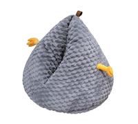 B Baosity Panier pour Fermé, Niche Douillette, Abri Chaud, Compact, Pratique, Base Antidérapante, Confortable, Accessoires pour Animaux, Nid pour, Gris